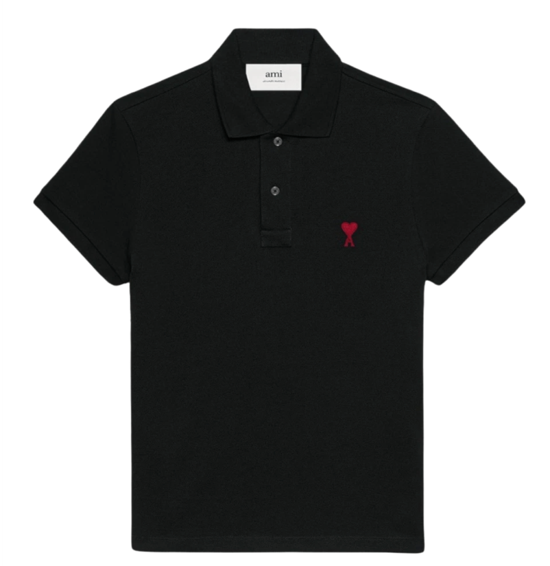 AMI de Coeur Polo Shirt Black