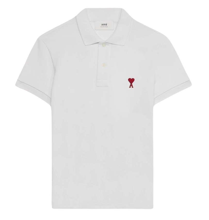 AMI de Coeur Polo Shirt White