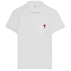 AMI de Coeur Polo Shirt White