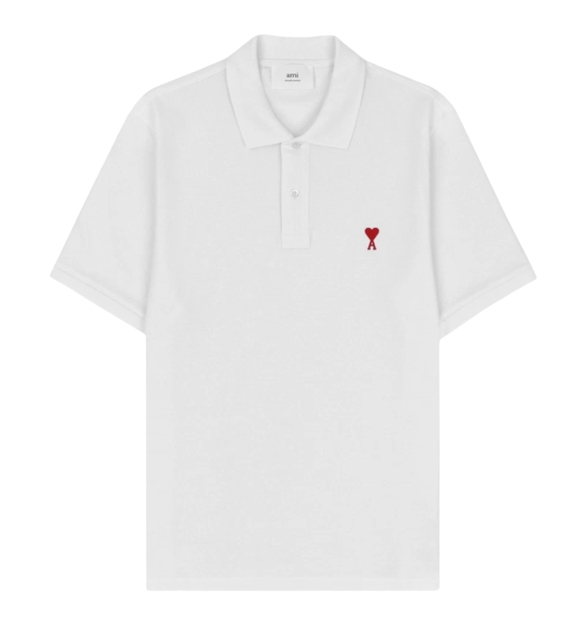 AMI de Coeur Polo Shirt White