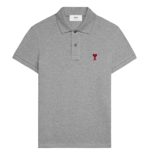 AMI de Coeur Polo Shirt Heather Grey