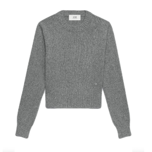 (W) AMI de Coeur Tonal Sweater Heather Grey