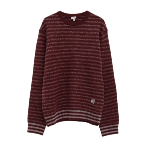 Wool Striped Crewneck Knitwear 