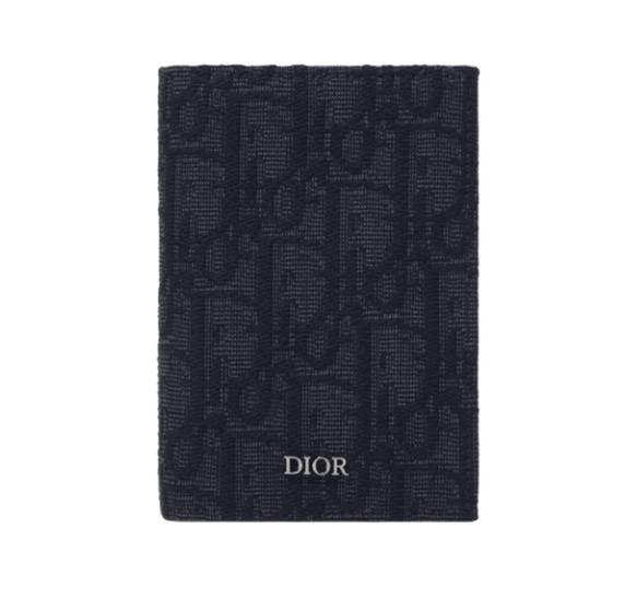 Dior Bi-Fold Card Holder Black Dior Oblique Jacquard