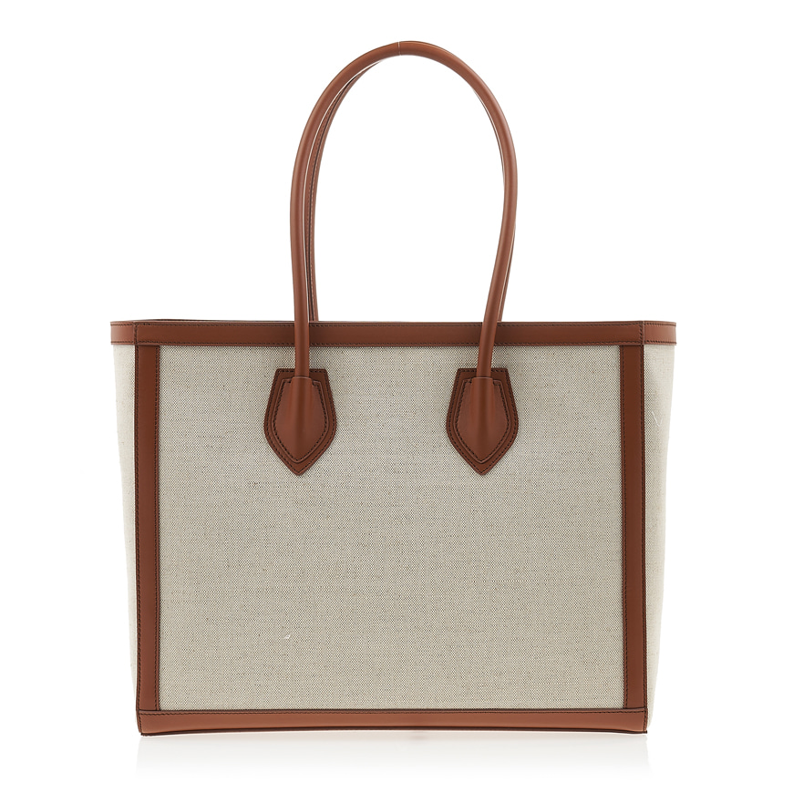 logo cotton shopper bag