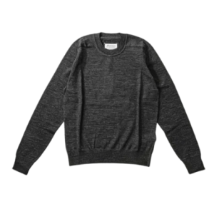 (W) Maison Margiela Crewneck Wool Sweater Dark Grey