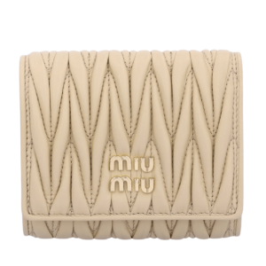 Miu Miu Pastel Yellow Leather Wallet 