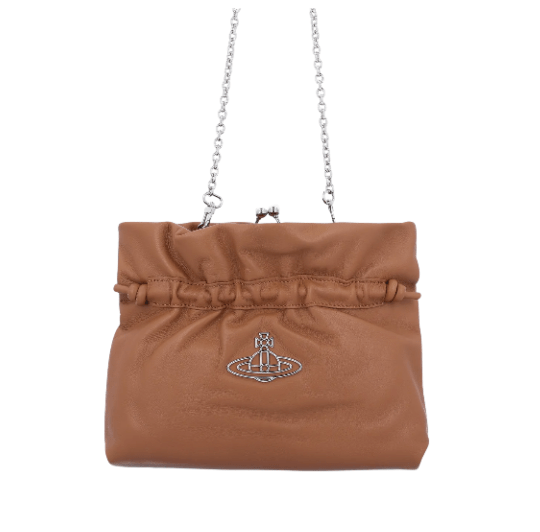  Eva Napa Leather Shoulder Bag - Brown