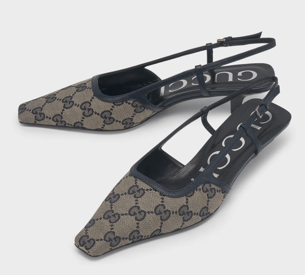 GUCCI GG Sling Bag - Beige: Blue 