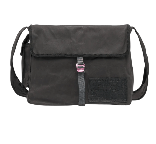ACNE STUDIOS Logo Patch Shoulder Bag - Black