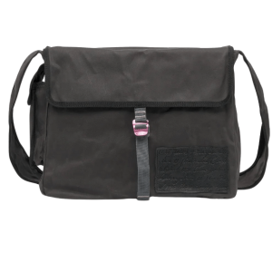 ACNE STUDIOS Logo Patch Shoulder Bag - Black
