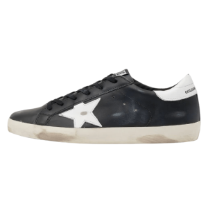 Golden Goose Super-Star Black White Leather 