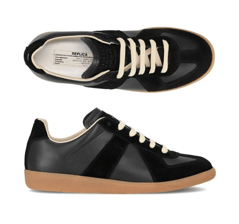 Maison Margiela Calfskin Replica Sneakers Black