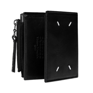 Maison Margiela Folded Leather Wallet Black
