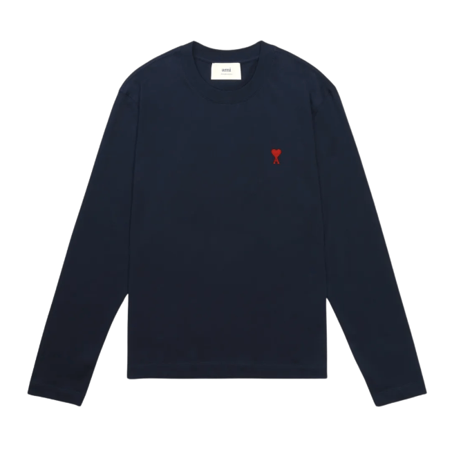 AMI de Coeur Long Sleeves T-Shirt Night Blue
