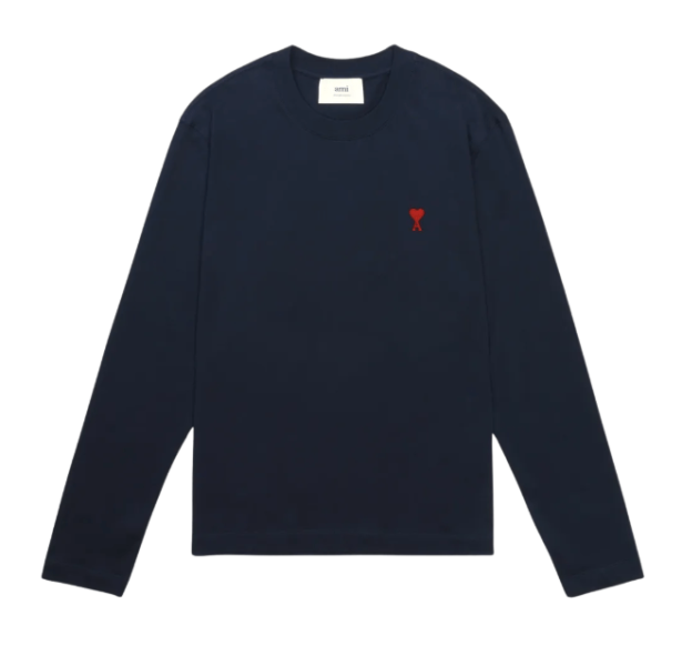 AMI de Coeur Long Sleeves T-Shirt Night Blue