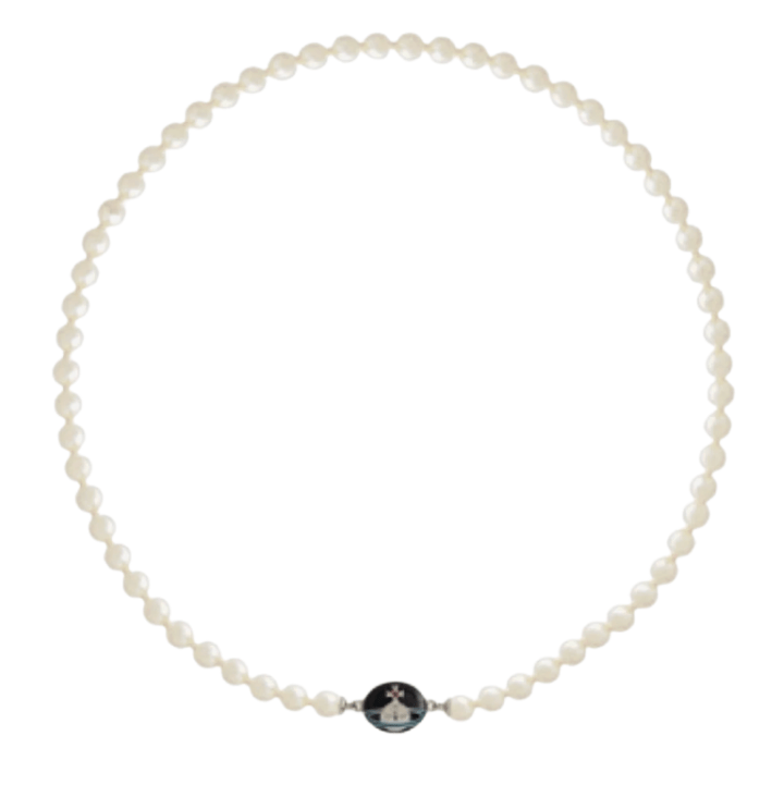 Vivienne Westwood Loelia Necklace Silver Black