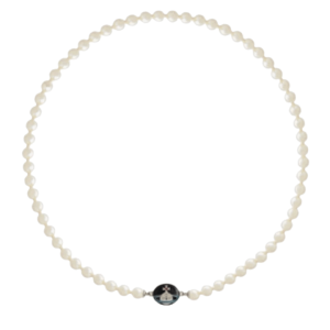 Vivienne Westwood Loelia Necklace Silver Black