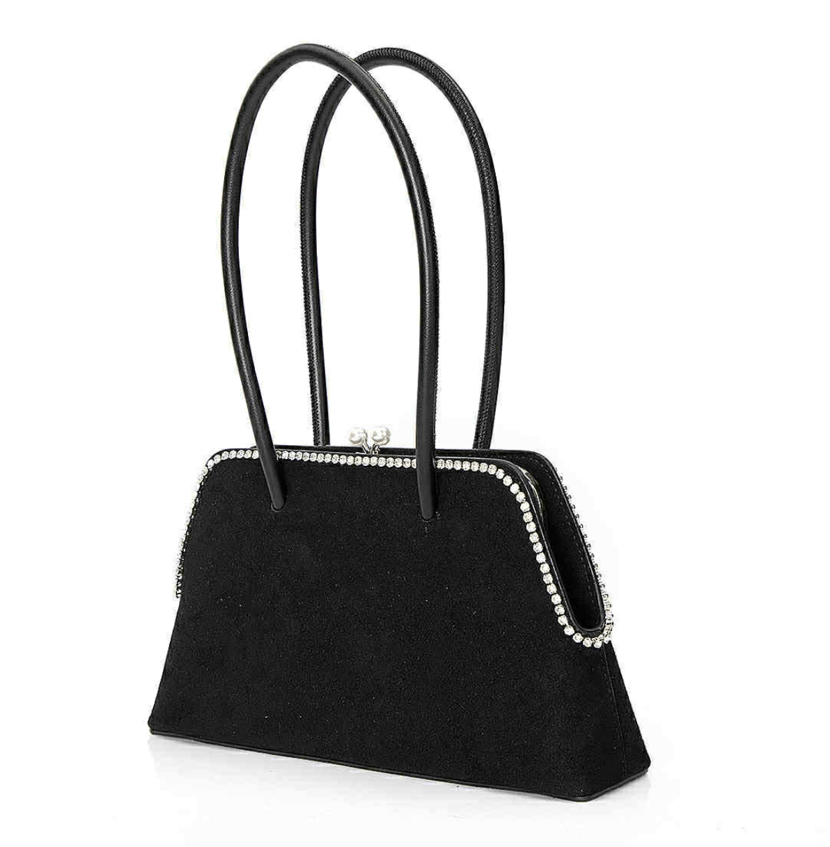 Sculptural Pearl Kisslock Bag