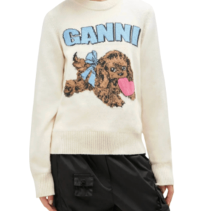 Ivory Puppy Wool Jumper