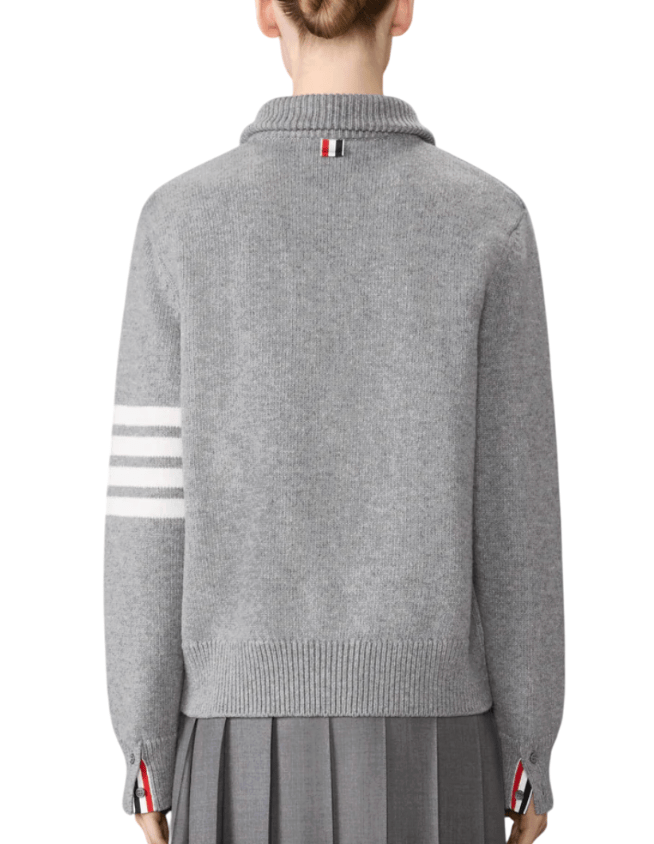 Jersey Stitch Merino Wool 4-Bar Pullover 