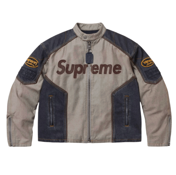 Supreme x Vanson Leathers Cordura Cotton Jacket Denim - 25SS