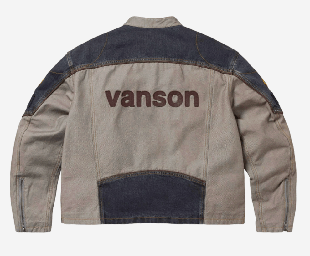 Supreme x Vanson Leathers Cordura Cotton Jacket Denim - 25SS