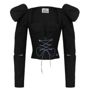 Vivienne Westwood Feba Crop Top in Black