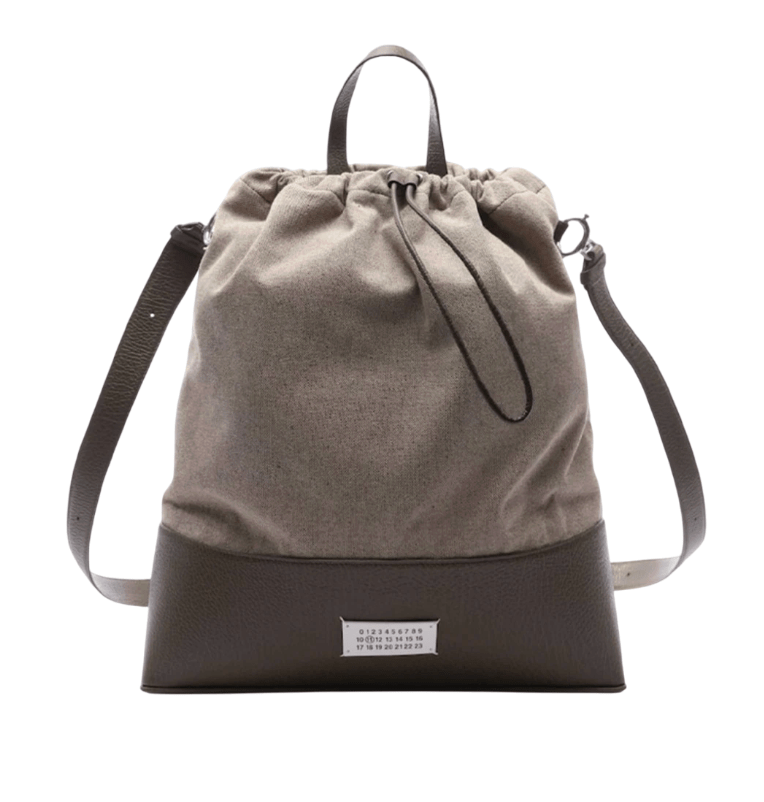 Maison Margiela 5AC Daily Medium Drawstring Backpack Brown