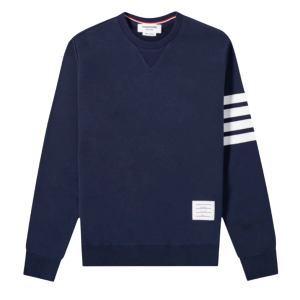 Thom Browne Engineered 4-Bar Sweatshirt Navy