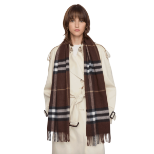 Checked cashmere scarf 81126381