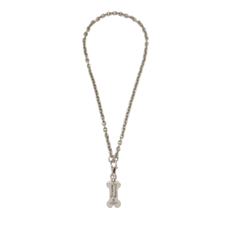 Vivienne Westwood Bone Pendant Necklace Silver
