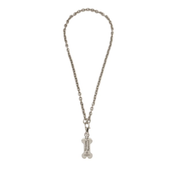 Vivienne Westwood Bone Pendant Necklace Silver