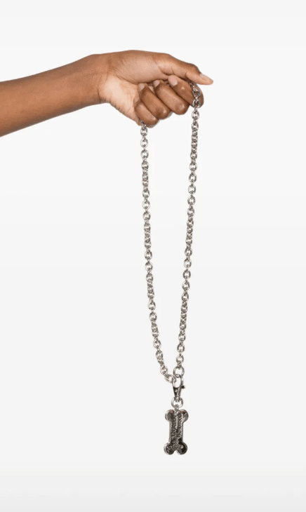 Vivienne Westwood Bone Pendant Necklace Silver