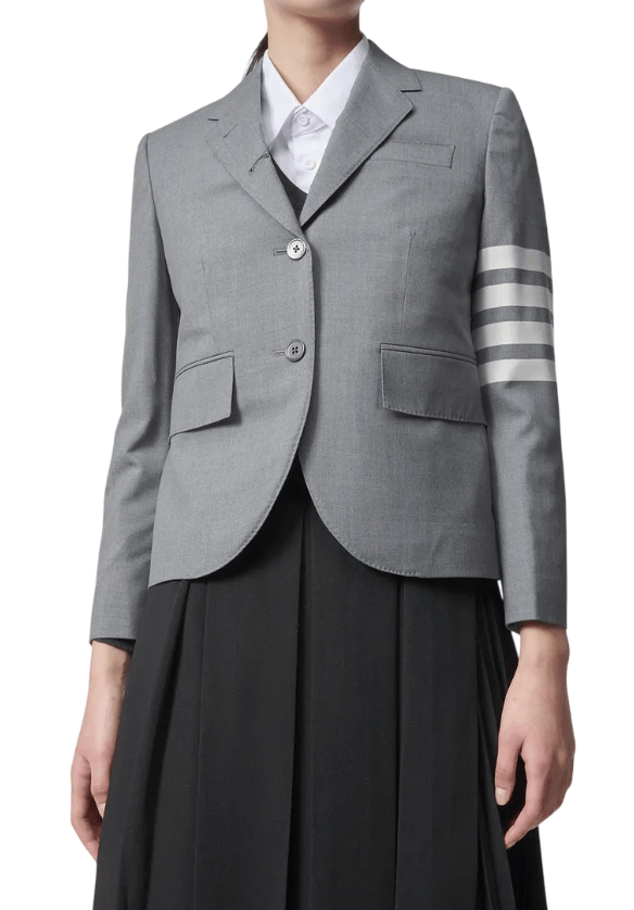 4 Bar Wool Jacket - Grey