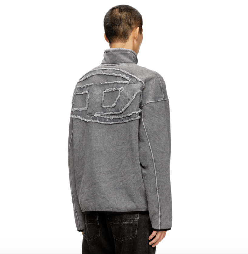 S-baty-new zip-up sweatshirt with inner lining