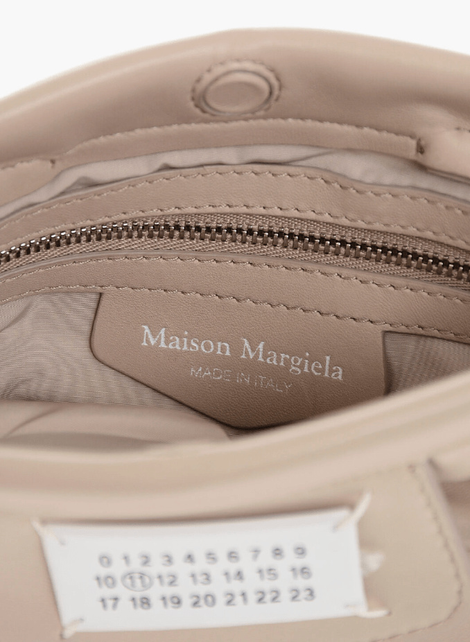Maison Margiela Glam Slam Flat Pocket Bag Almond
