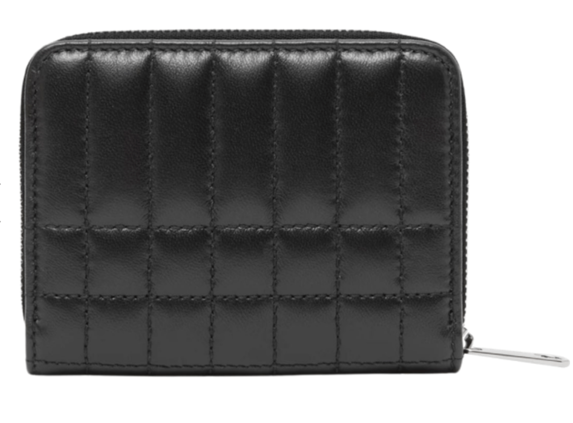 Burberry Quilted Leather Lola Zip Wallet Black