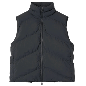 STUDIO NICHOLSON Puffer Bench Coat Vest - Black