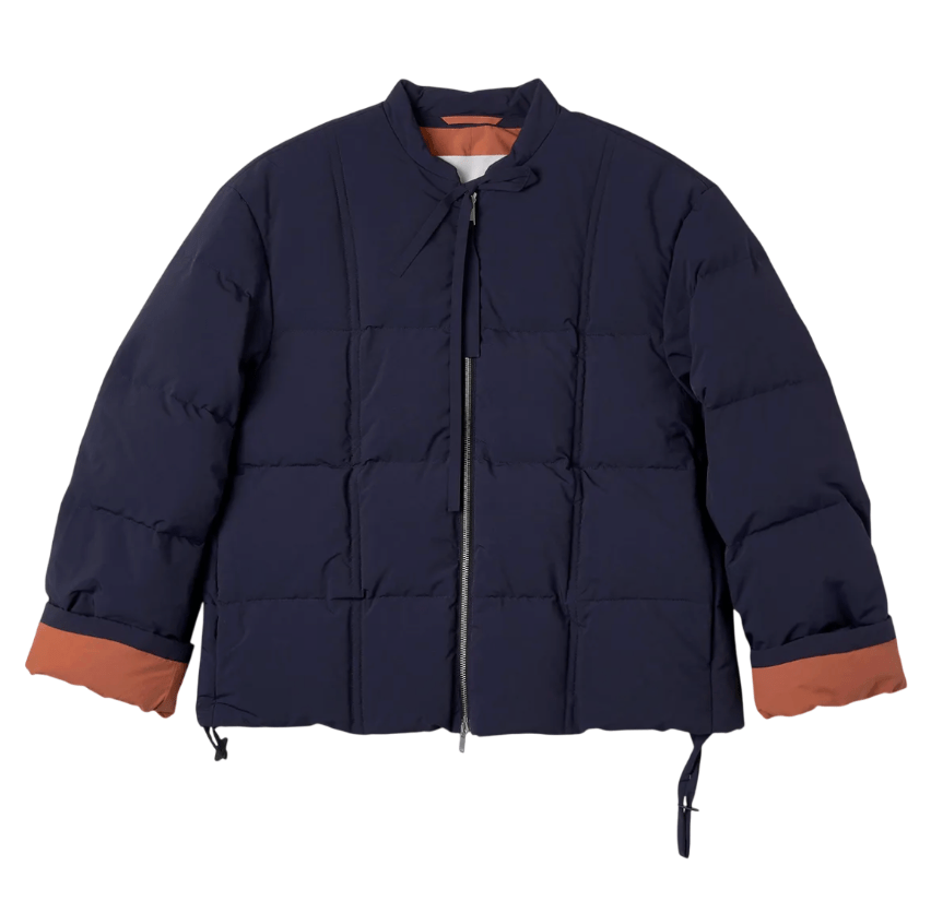  JIL SANDER High Neck Padded Down Jacket - Navy