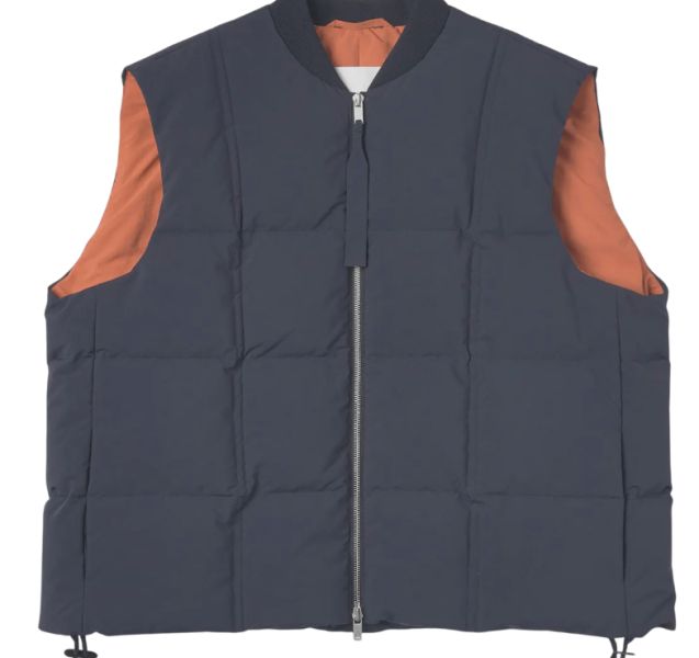 JIL SANDER Down Vest - Navy