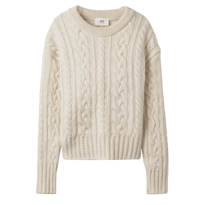 AMI ROUND NECK KNITS