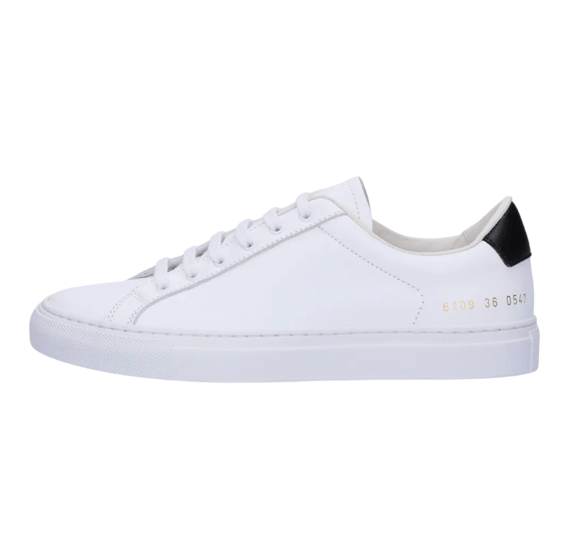 Retro Low Sneakers – White Black