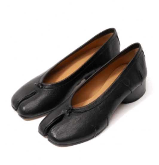 New Tabi Leather Pumps Heel