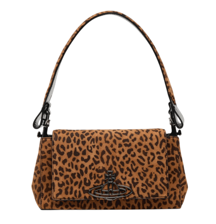 Vivienne Westwood HAZEL SMALL Leopard-print Shoulder Bag 