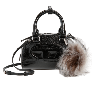 DIESEL 1Dr 2.0 Dome Logo Lizard Embossed Leather Crossbody