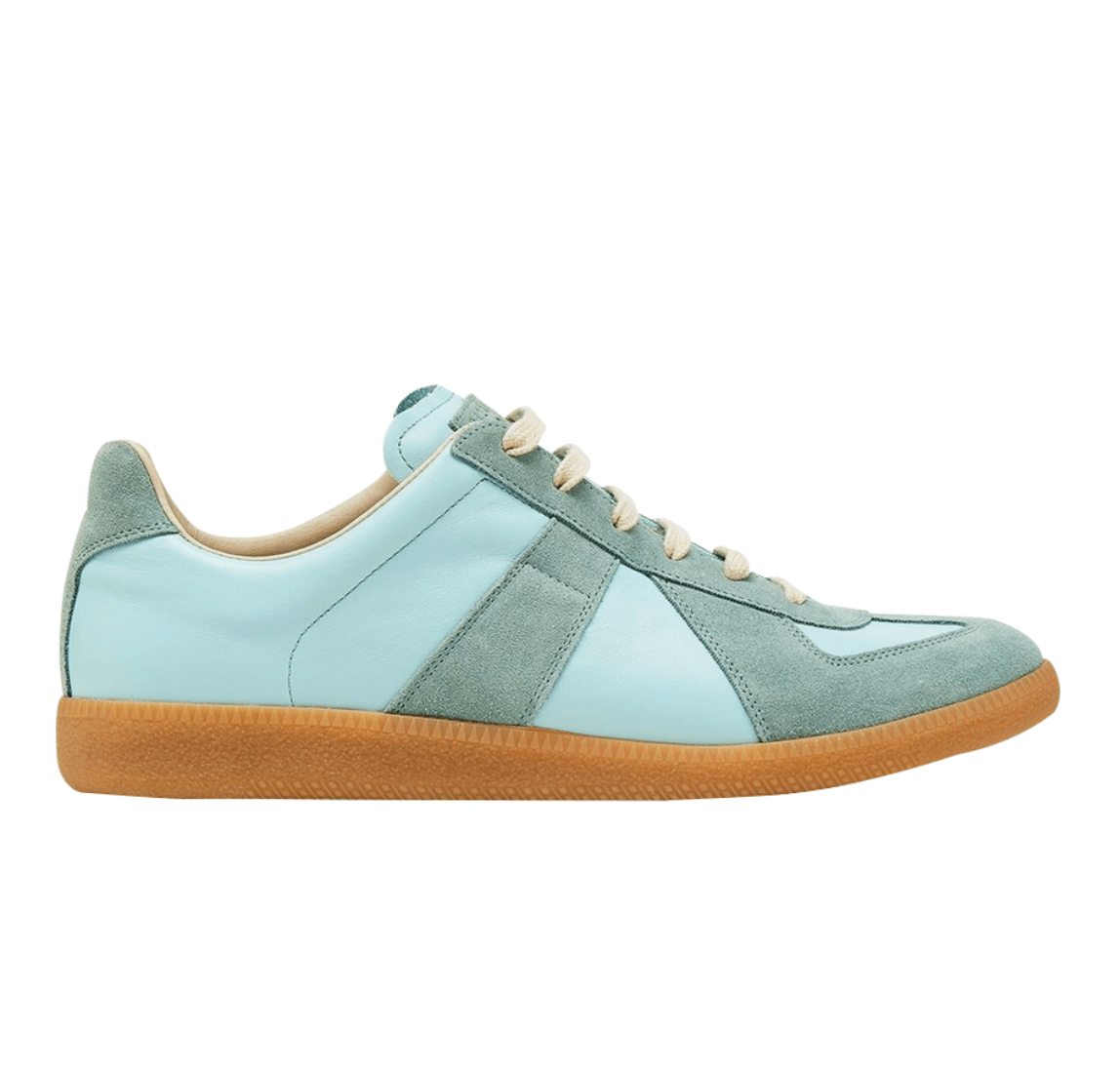 Maison Margiela Calfskin Replica Sneakers Light Green