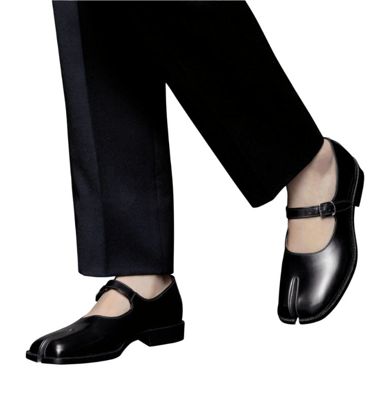 Black Tabi Mary Jane Loafer