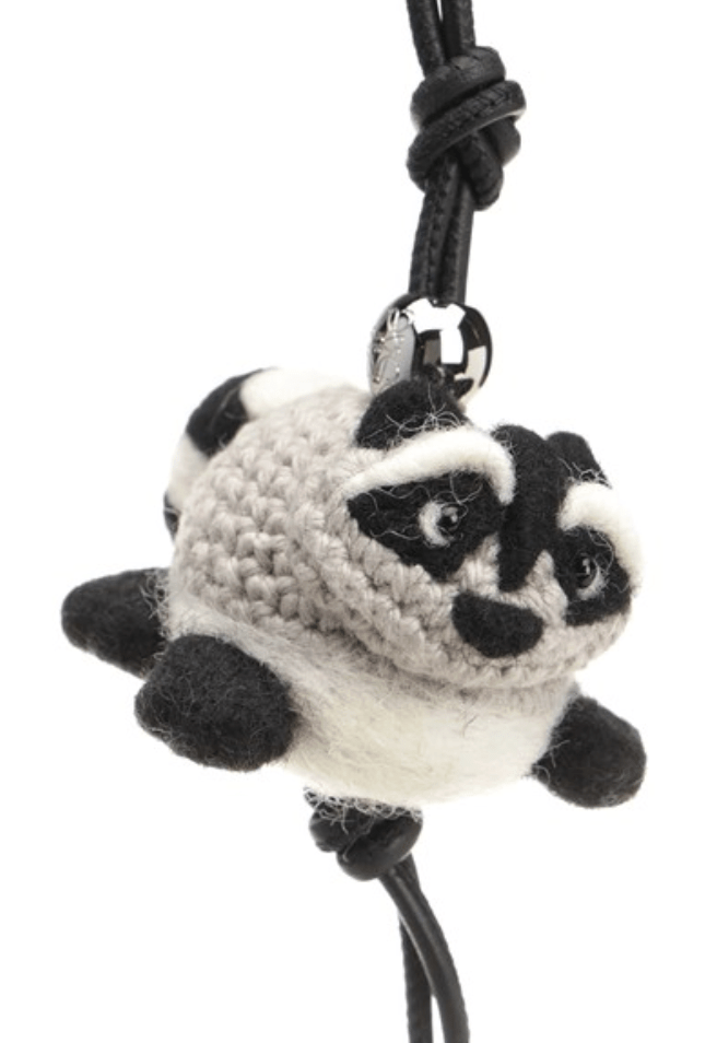 Loewe Donna Charm racoon in lana
