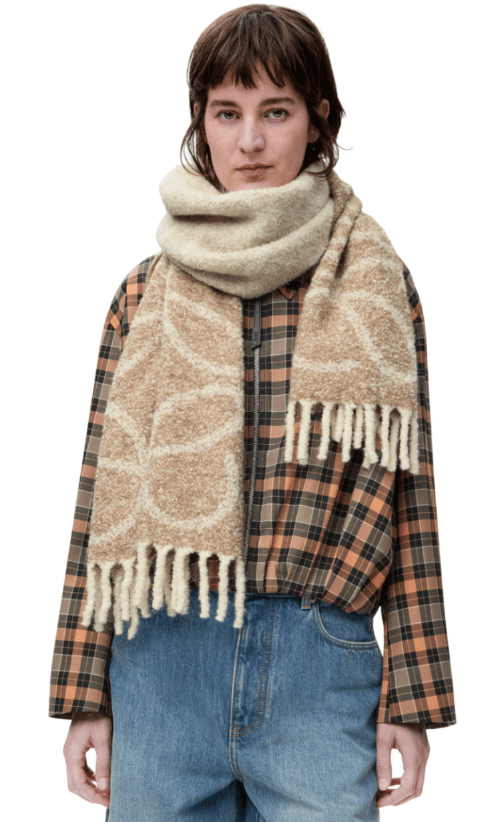 Anagram scarf in alpaca and wool